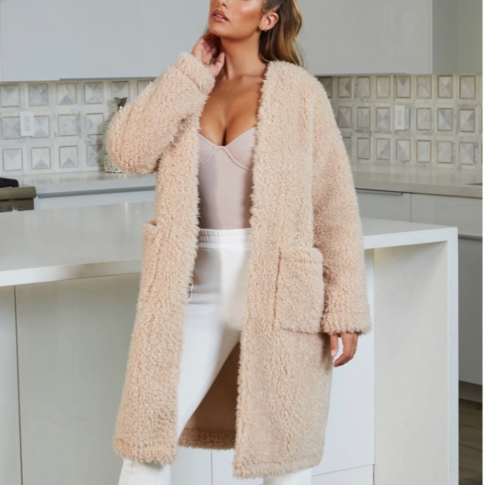 Faux shearling coat OhPolly
